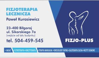 Logo Fizjo-Plus Fizjoterapia Lecznicza Paweł Kurasiewicz