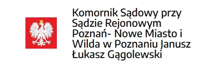 Logo Komornik Sądowy przy Sądzie Rejonowym Poznań ? Nowe Miasto i Wilda w Poznaniu Janusz Łukasz Gągolewski