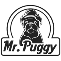 Logo Mr. Puggy | Sklep z zabawkami i artykułami papierniczymi | Kraków 