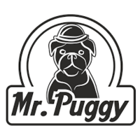 Logo Mr. Puggy | Sklep z zabawkami i artykułami papierniczymi | Kraków Nefrytowa