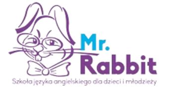 Logo MR. RABBIT szkoła języka angielskiego dla dzieci i młodzieży Toruń filia RUBINKOWO-JANTAR