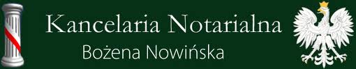 Logo Kancelaria Notarialna Bożena Nowińska