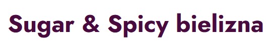 Logo Sugar & Spicy bielizna